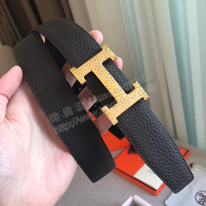 HERMES皮帶 雙面小牛皮 togo底皮 進口白夾心 雙面皮帶 愛馬仕男腰帶  hgh1913